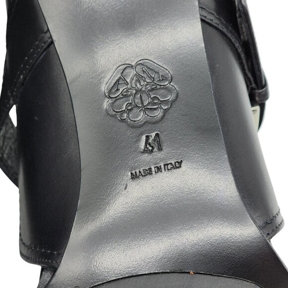 Alexander McQueen Cage Buckle Leather Ankle Booties Black - Picture 7 of 9